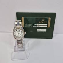 Thumbnail von Rolex Lady-Datejust Ouro Branco & Aço 26mm Automático Completo