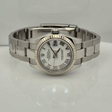 Thumbnail von Rolex Lady-Datejust Ouro Branco & Aço 26mm Automático Completo