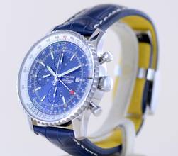 Thumbnail von Breitling Navitimer World 46 mm Chronograph blau Klassiker blue dial B+P