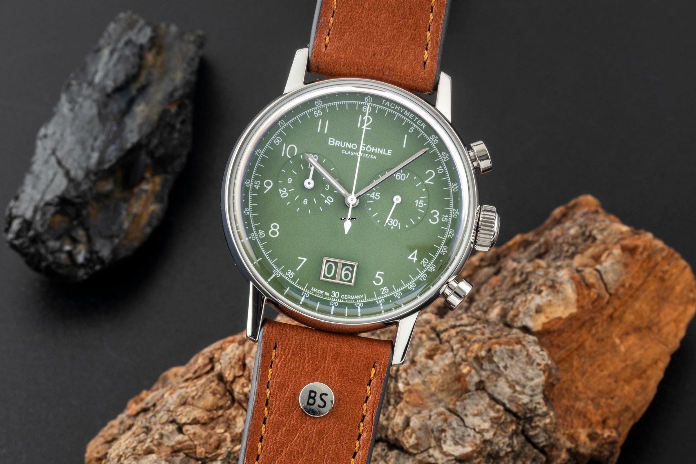 Bruno Söhnle Glashütte Bergamo Chronograph Stahl Quarz Herrenuhr 17-13237-431