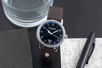 Thumbnail von Bruno Söhnle Glashütte Bergamo Big Dark Blue Dial Stahl Herrenuhr 17-13234-331