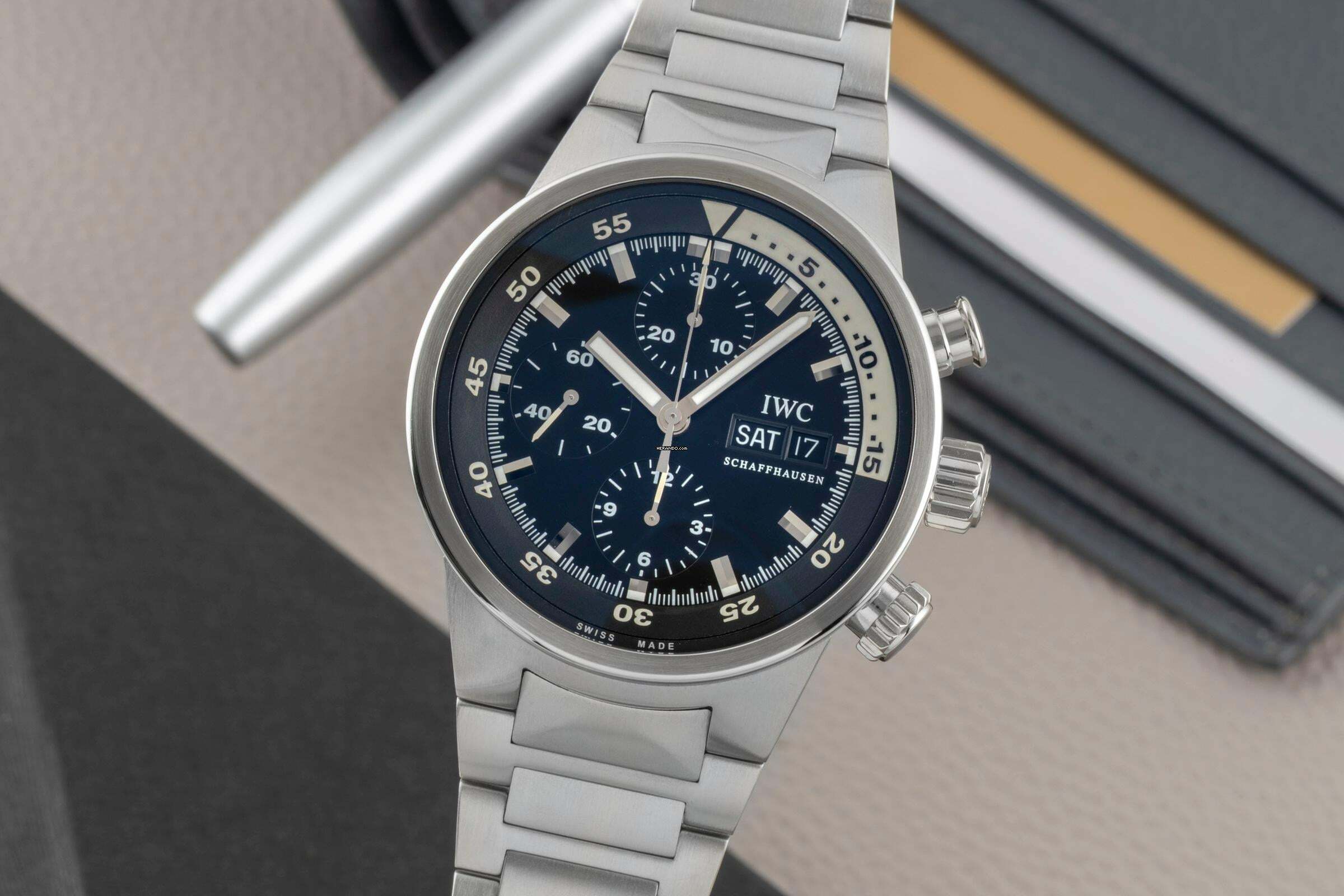 IWC Aquatimer Chronograph Stahl Automatik Herrenuhr Ref. IW371928 Box