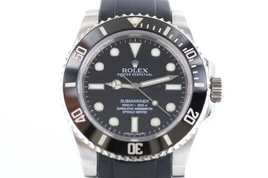 Rolex Submariner (No Date) DATE//REF.114060//2012//KAUTSCHUK # 761
