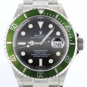 Rolex Submariner Date Kermit Full Set//Ref.16610LV//LC100//2008//#758 