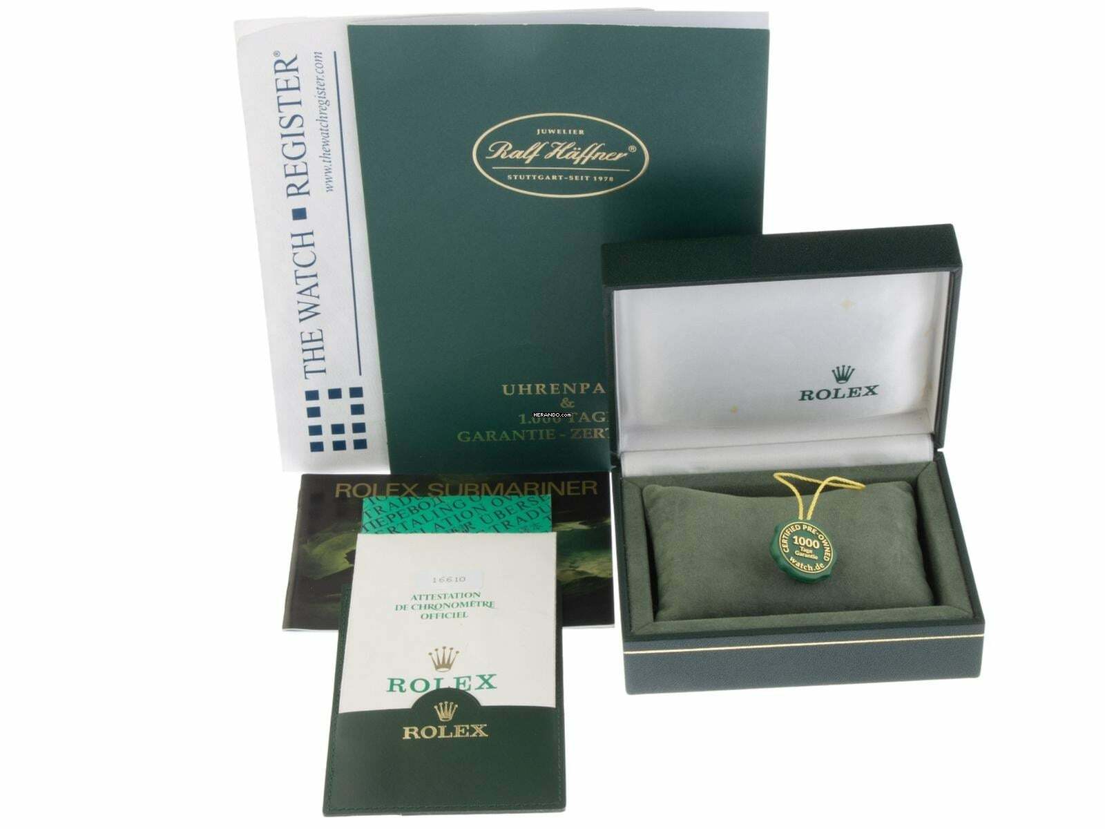 Rolex Submariner Date Ref.16610 1990 Full Set sehr gut Vintage Submariner Date