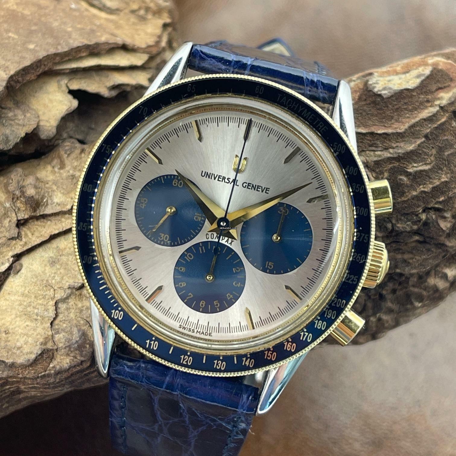 Universal Genève Compax Compax - FULLSET - 284.495 - fast NOS Nearly NOS - Ref.284.465/495