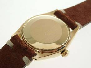 Thumbnail von Rolex Oyster Perpetual 34 Herrenuhr / Mid Size massiv 18 Kt Gelbgold 34 mm v 1969 im Top Zustand