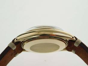 Thumbnail von Rolex Oyster Perpetual 34 Herrenuhr / Mid Size massiv 18 Kt Gelbgold 34 mm v 1969 im Top Zustand