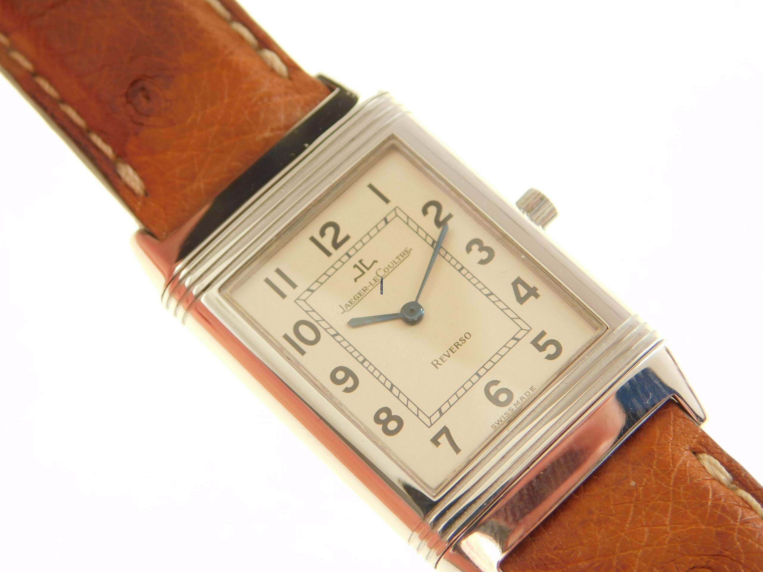 Jaeger-LeCoultre Reverso Classique Classic im sehr guten Zustand mit original Straussenband Classic Modell 23 x 38 mm