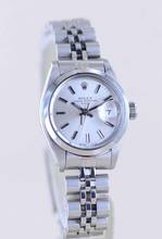 Thumbnail von Rolex Oyster Perpetual Lady Date silver index dial Jubiléband 26mm polished Bezel