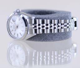 Thumbnail von Rolex Oyster Perpetual Lady Date silver index dial Jubiléband 26mm polished Bezel