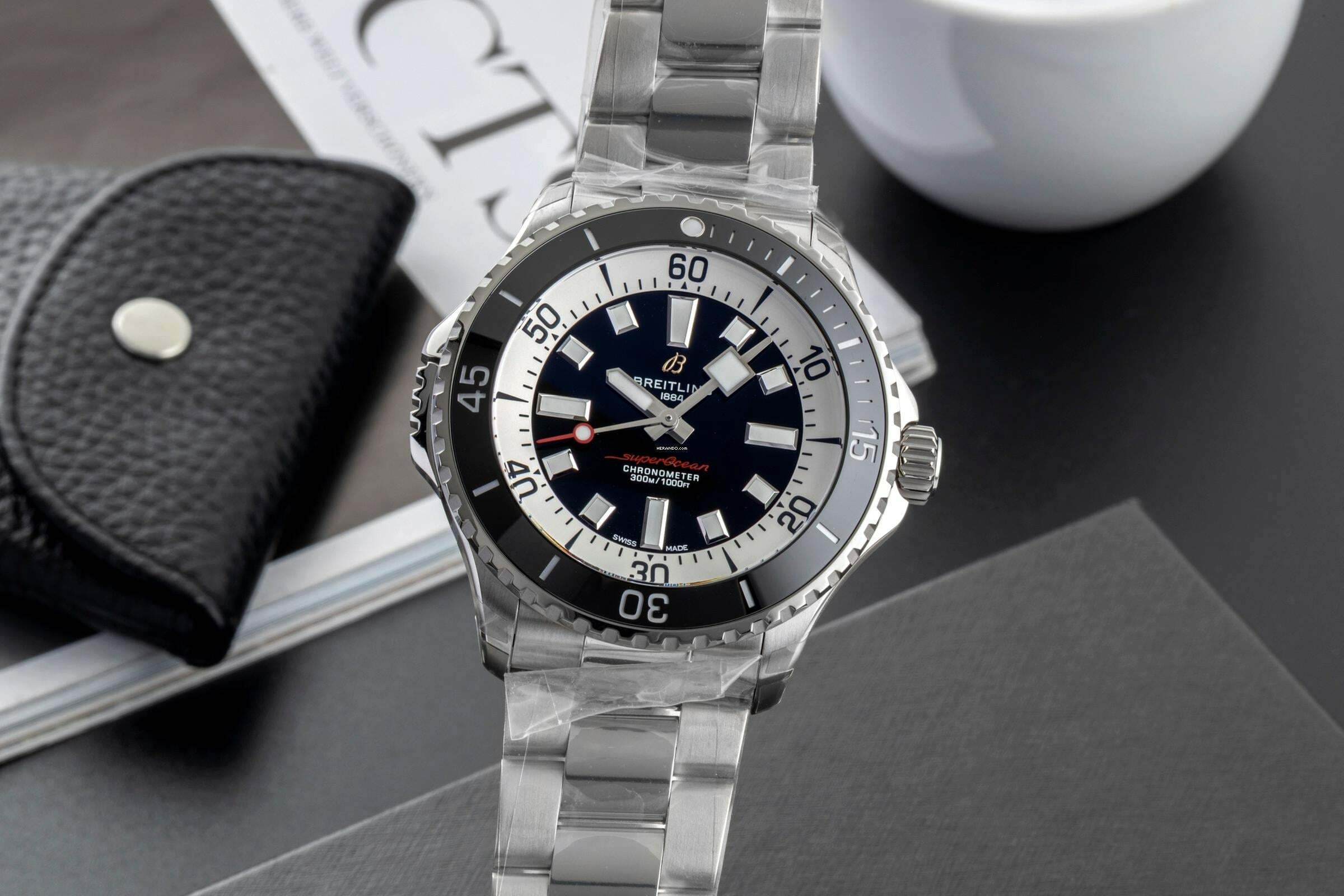 Breitling Superocean 46 Automatic 46 Stahl Herrenuhr Ref. A17378211B1A1