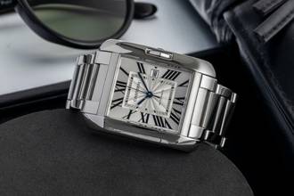 Thumbnail von Cartier Tank Anglaise Silver Dial Stahl Automatik Herren Ref. W5310009 Papiere
