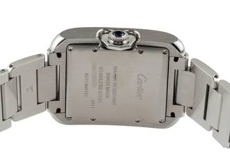 Thumbnail von Cartier Tank Anglaise Silver Dial Stahl Automatik Herren Ref. W5310009 Papiere
