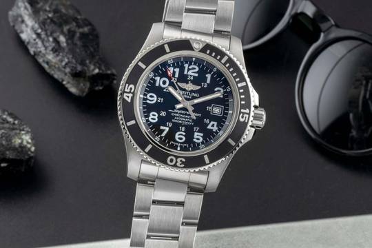  Breitling Superocean II 44 Stahl Automatik Herrenuhr A17392D71 Papiere 2019 