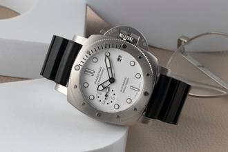 Thumbnail von Panerai Submersible Edelstahl Automatik Herrenuhr Ref. PAM01223 B&P 2021