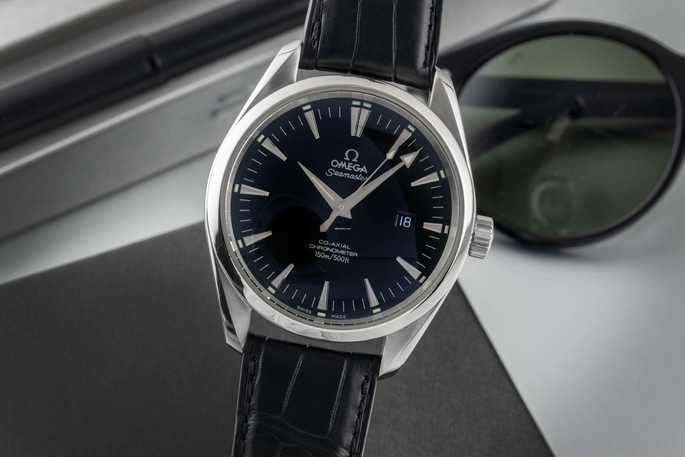Omega Seamaster Aqua Terra 150M Black Dial Edelstahl Automatik Herrenuhr 2502.50