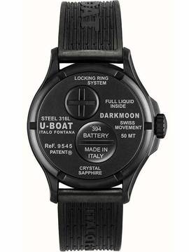  U-Boat 9545 Darkmoon Black PVD Herrenuhr 40mm 5ATM 