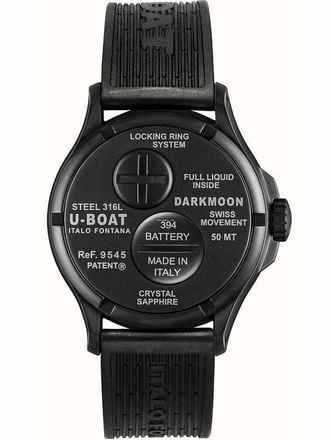  U-Boat 9545 Darkmoon Black PVD Herrenuhr 40mm 5ATM 