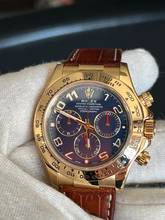 Thumbnail von Rolex Daytona 116518 Daytona LC 100-NOS-Neuer Service Full Set Blue Racing Dial 18k Gelbgold