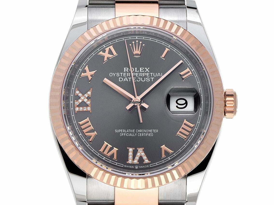 Rolex Datejust 36 Ref.126231 2022 Full Set wie Neu Datejust Diamanten