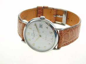 Thumbnail von IWC Portofino Automatic Edelstahl Datum 34 mm im Top Zustand Automatik mit Lederband