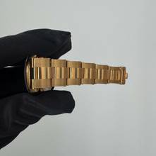 Thumbnail von Rolex Oyster Perpetual Date 15238 champagne dial yellow gold 18KT Full Set Like NEW