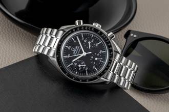 Thumbnail von Omega Speedmaster Reduced Chronograph Stahl Automatik Ref. 3510.50.00