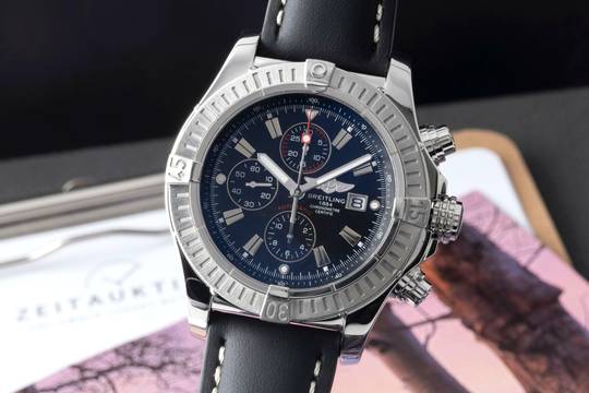  Breitling Super Avenger Chronograph Stahl Automatik Ref. A1337011/B907 Papiere 