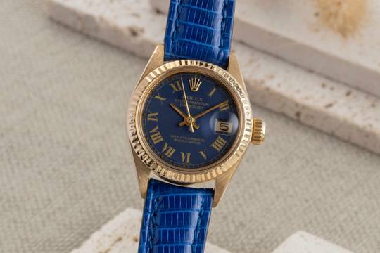  Rolex Lady-Datejust 18k (0,750) Gold Automatik Damenuhr Ref. 6917 Vintage 