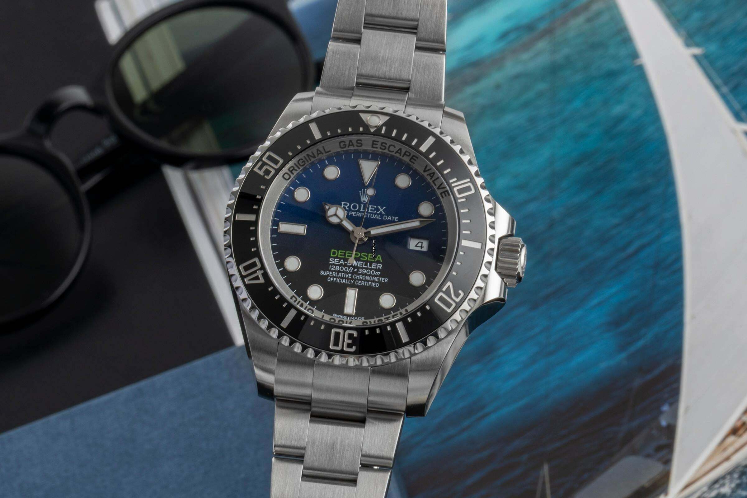 Rolex Sea-Dweller Deepsea Blue Dial Oyster Stahl Automatik Ref. 116660 B&P 2016