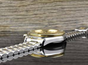 Thumbnail von Omega Speedmaster Date 39 Automatik TOP VINTAGE Steel / Gold