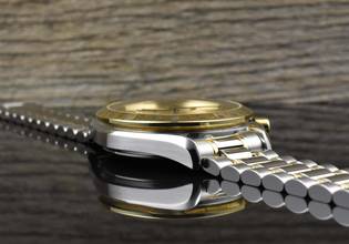 Thumbnail von Omega Speedmaster Date 39 Automatik TOP VINTAGE Steel / Gold