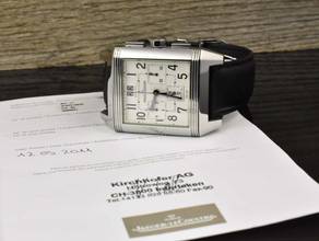 Thumbnail von Jaeger-LeCoultre Reverso Squadra Chronograph GMT Ref. Q7018620 Automatik Calibre 754 Zertifikat 2011