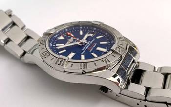 Thumbnail von Breitling Avenger II GMT a3239011 Full Set Blue Dial Box Papers a3239011