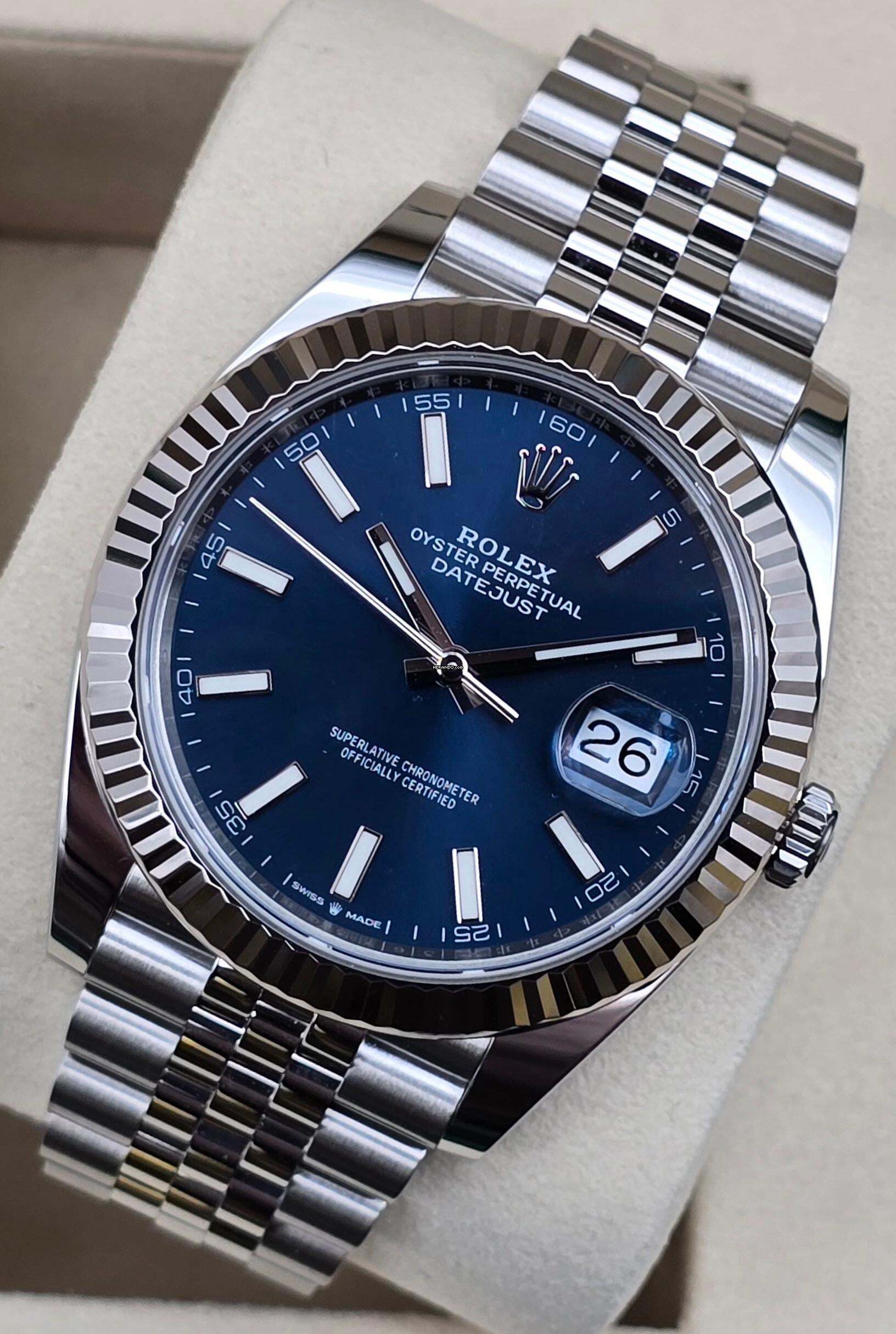 Rolex Datejust 41 41mm Jubilee 126334 Blue dial Jubilee Unworn/New Condition Full Set 3-2026