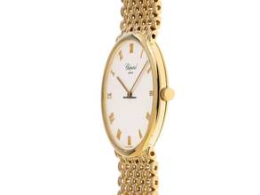 Thumbnail von Chopard 18 K. Gold Vintage Watch Flat Mens Watch Classic with original box Top condition