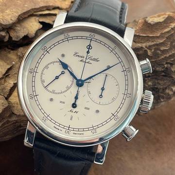  Erwin Sattler Chronograph II Classica Secunda - FULLSET 2017 - UNPOLIERT Limited Edition 