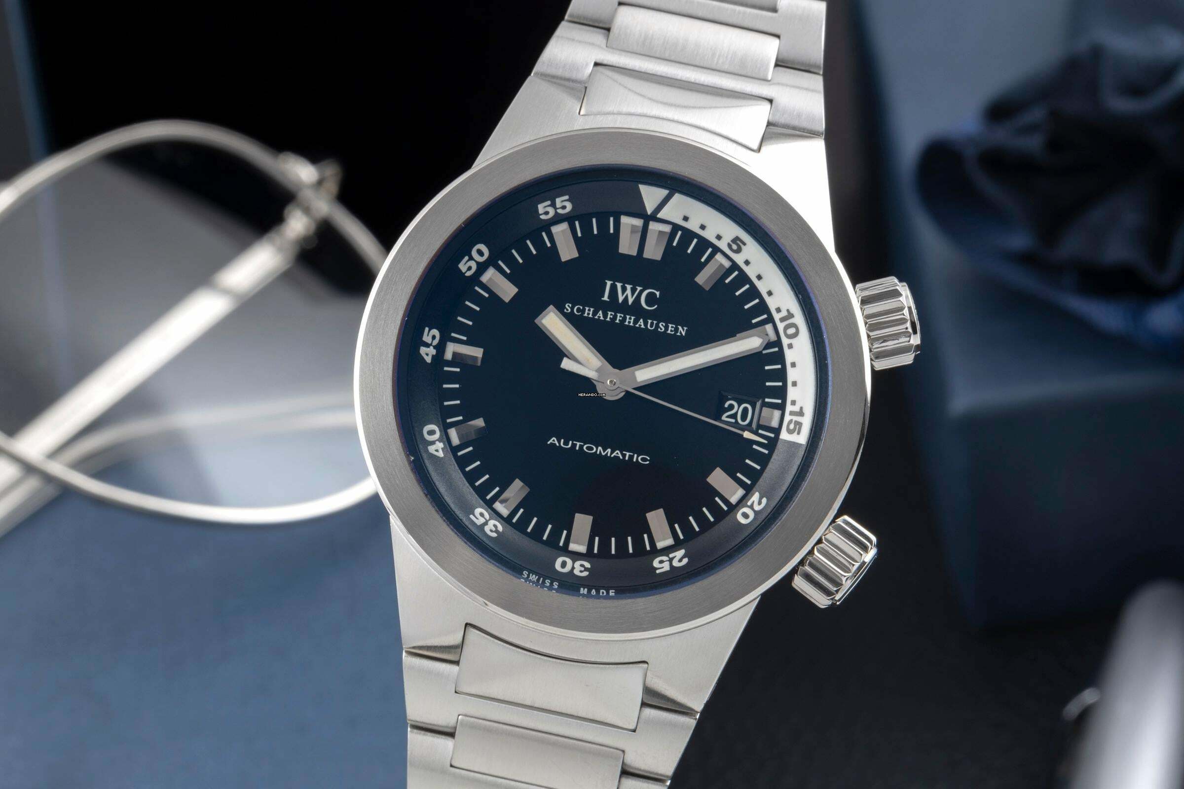 IWC Aquatimer Automatic Stahl Automatik Herrenuhr Ref. IW354804 Klassiker