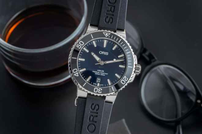  Oris Aquis Date Stahl Automatik Herrenuhr Ref. 01 733 7732 4135 Box & Papiere 