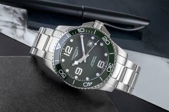 Thumbnail von Longines HydroConquest Hydro Conquest Stahl Automatik Herrenuhr Ref. L3.782.4.06.6 B&P 2020