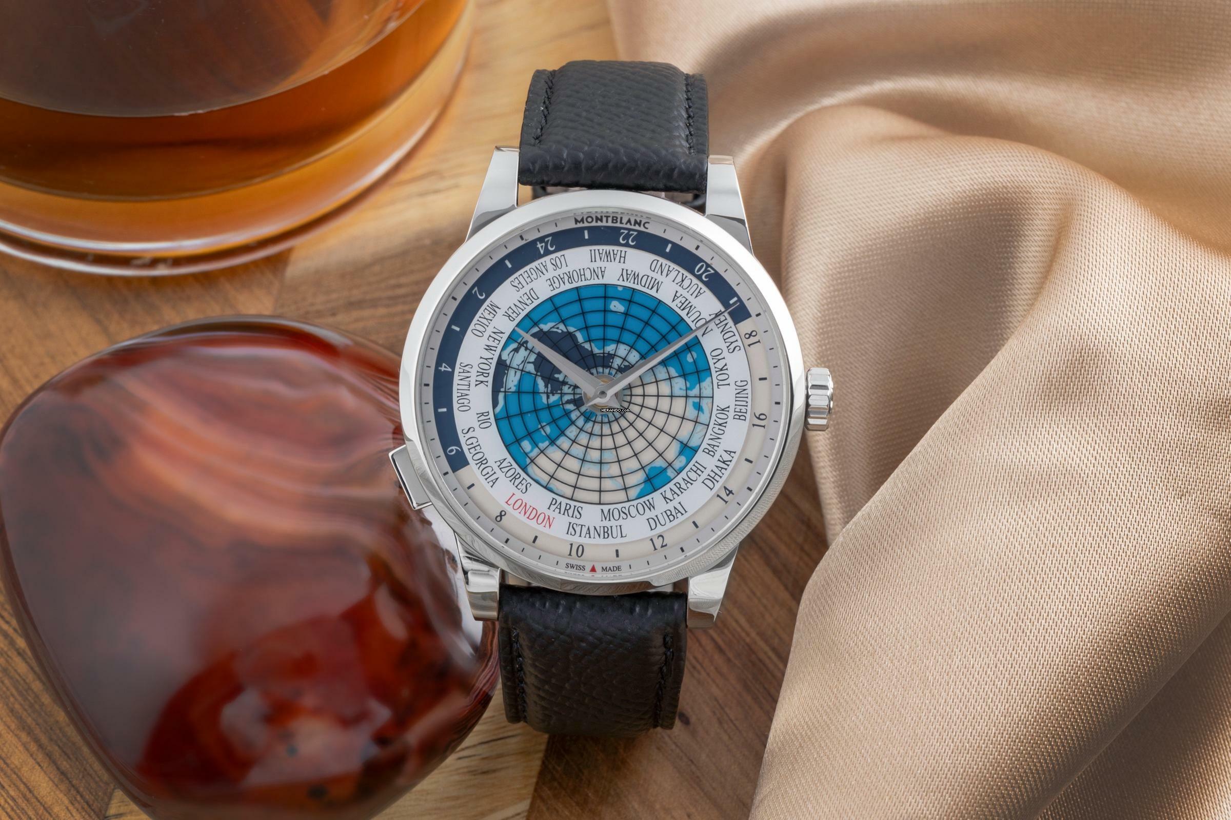 Montblanc Heritage Spirit Stahl Automatik Herrenuhr Ref. 112308 7339 Box & Papiere 2016
