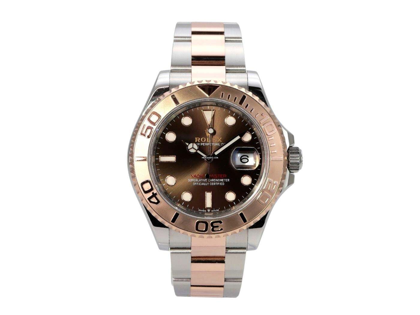 Rolex Yacht-Master 40 Oystersteel / 18 kt Everose-Gold Ref. 126621 Schoko