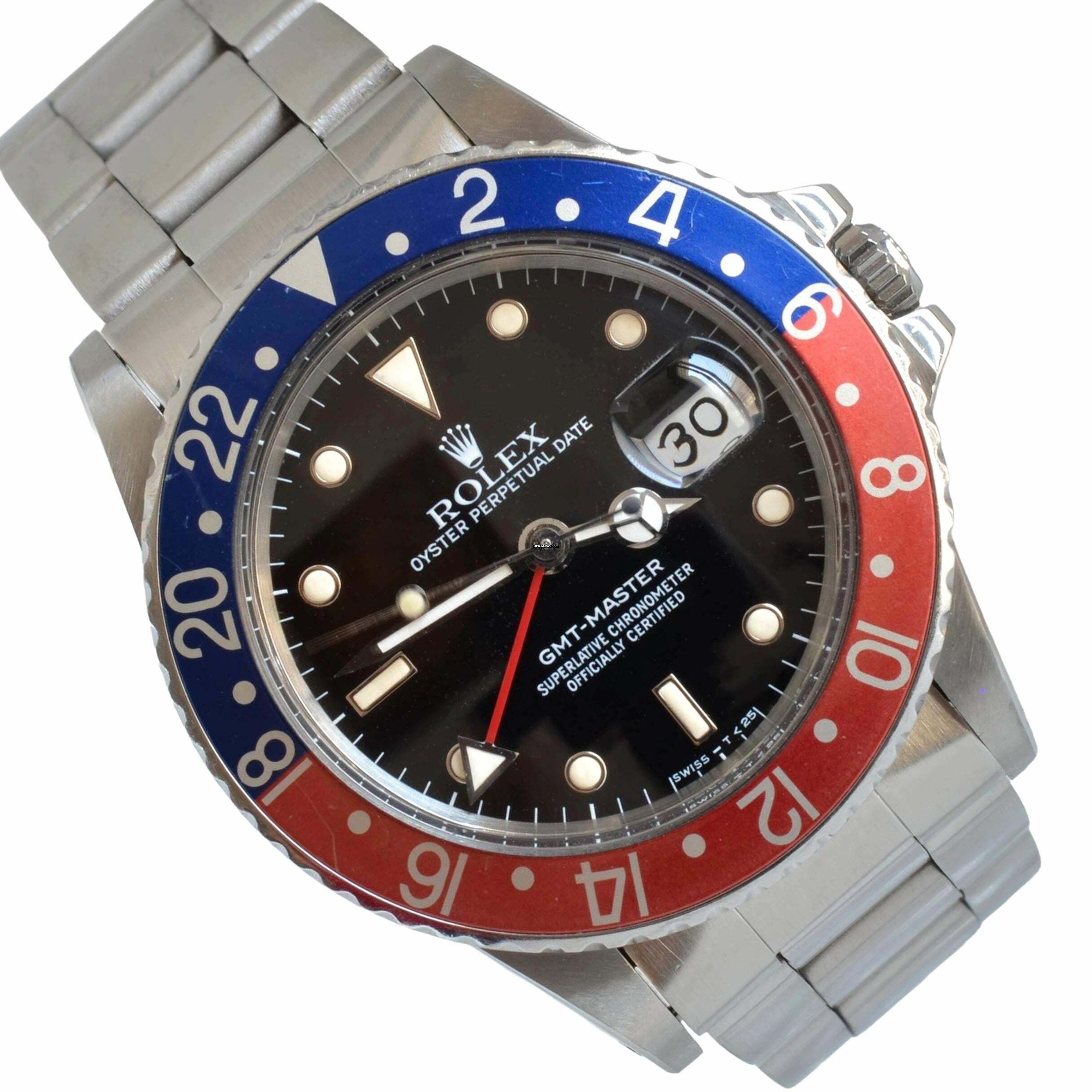 Rolex GMT-Master 16750 Tritium dial Full Set 1985