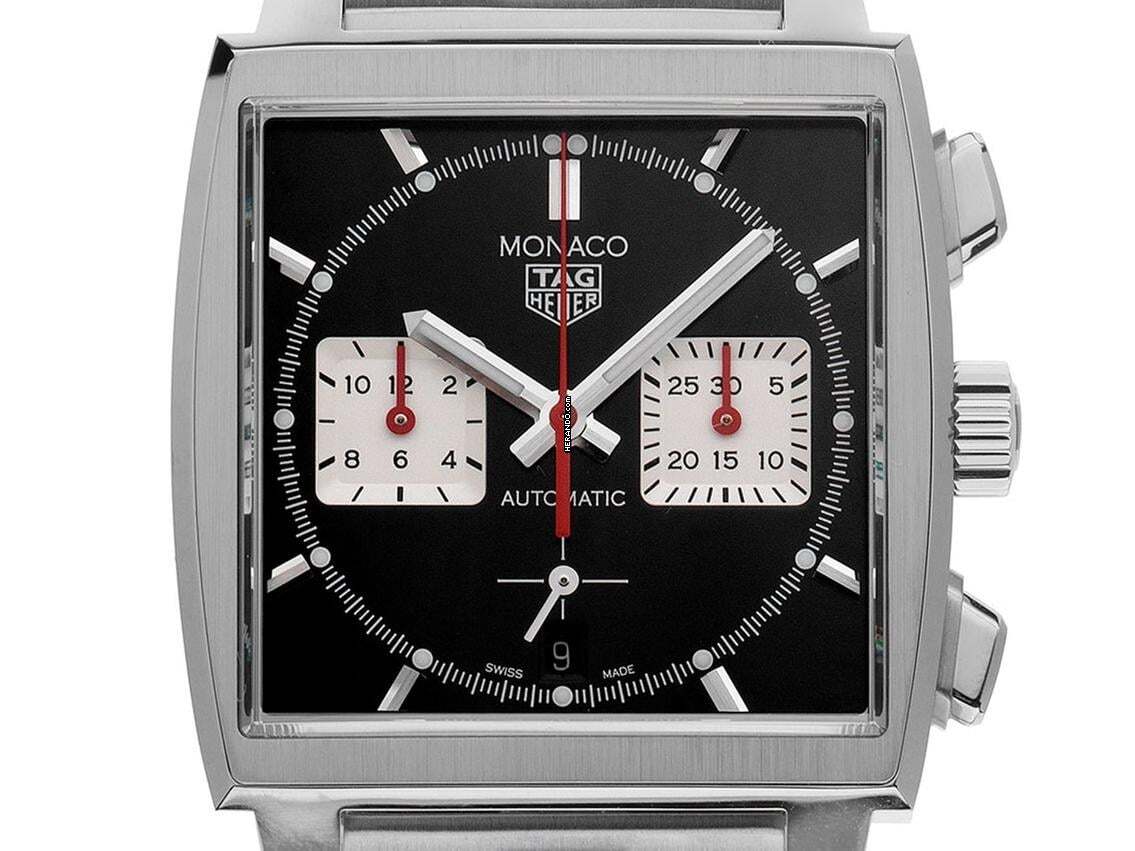 TAG Heuer Monaco Ref.CBL2113.BA0644 2021 Full Set wie Neu Monaco Chronograph