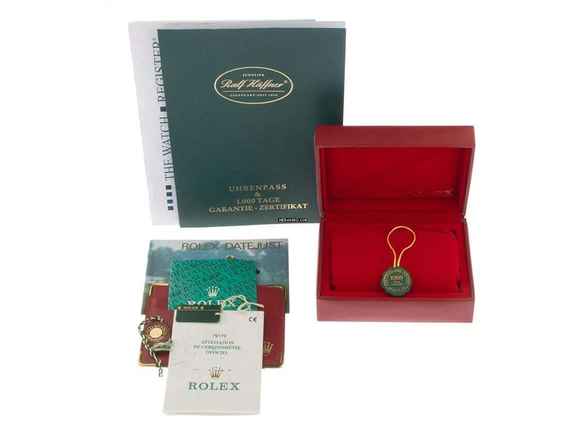  Rolex Lady-Datejust Ref.79173 1998 Full Set sehr gut Vintage Datejust Lady Rhodium 