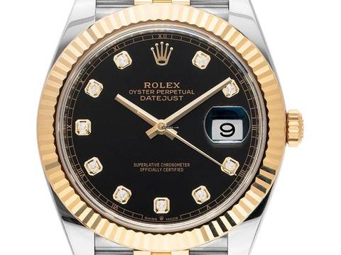  Rolex Datejust 41 Diamanten Ref.126333 2021 Full Set wie Neu Datejust Diamanten 