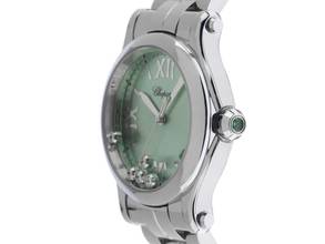 Thumbnail von Chopard Happy Sport Diamanten Ref.278582-3011 2025 Full Set Ungetragen Happy Sport Diamanten Green Dial