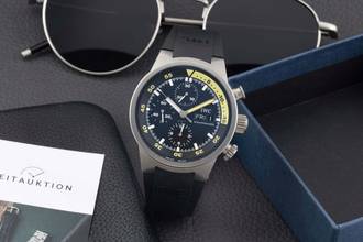 Thumbnail von IWC Aquatimer Chronograph Schaffhausen Aquatimer Chronograph Automatik Titan Ref. IW371918 B&P 2007