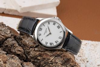 Thumbnail von Patek Philippe Calatrava 18k (0,750) Weissgold Handaufzug Damenuhr Ref. 4905